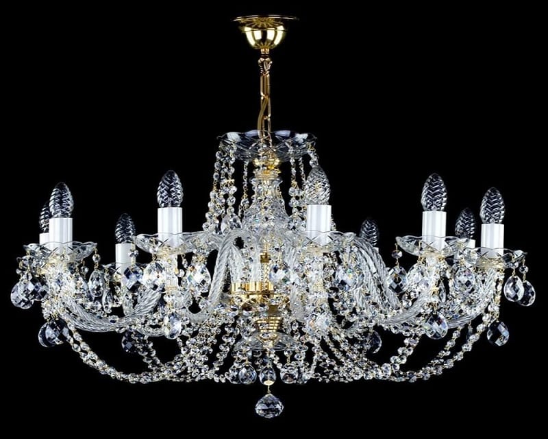 Crownlight Crystal Chandelier – Luxury Gold Finish