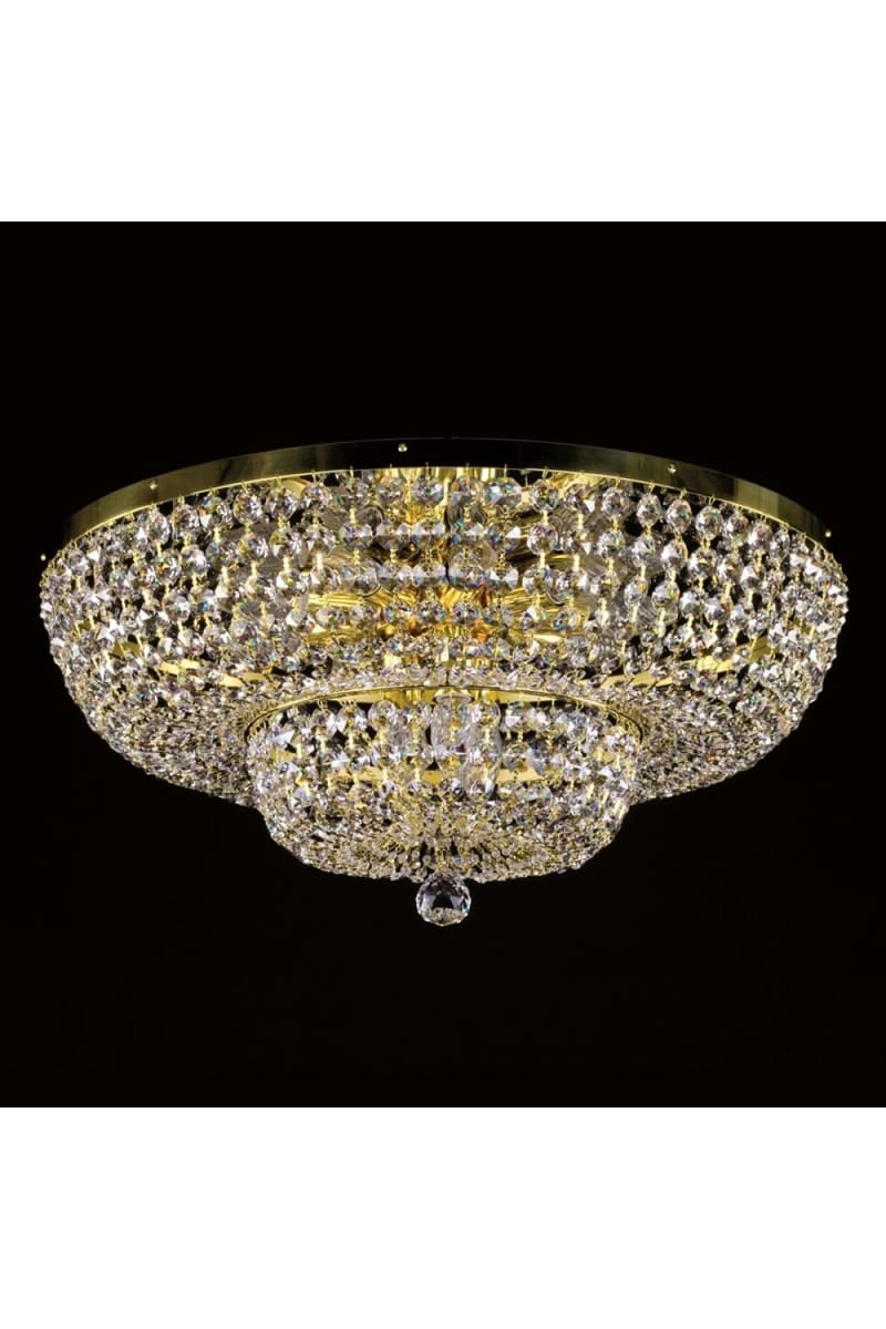 Imperialia Sovereign Crystal Basket Chandelier 55 – Luxury Brass & Crystal Lighting