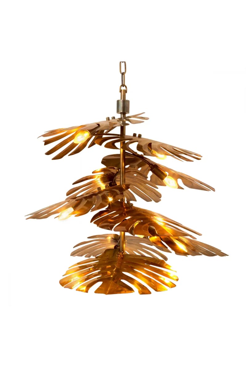Luxury Vintage Brass Finish Decorative Chandelier