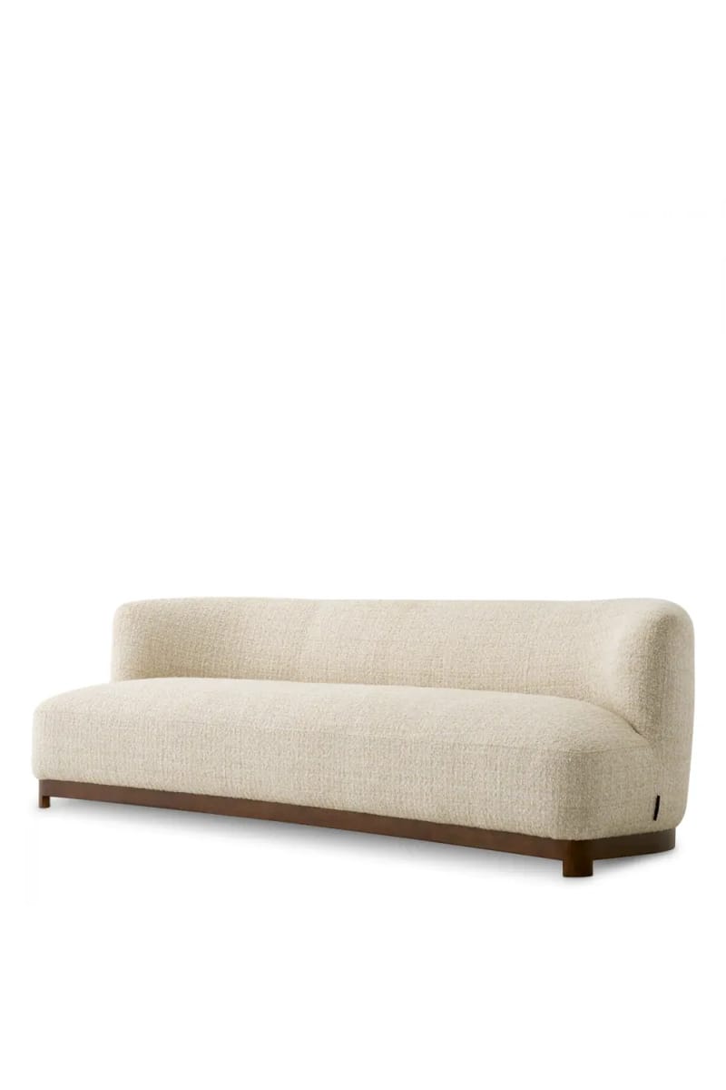 Luxuriöses Nussbaum-Finish Basis Elegantes Sofa
