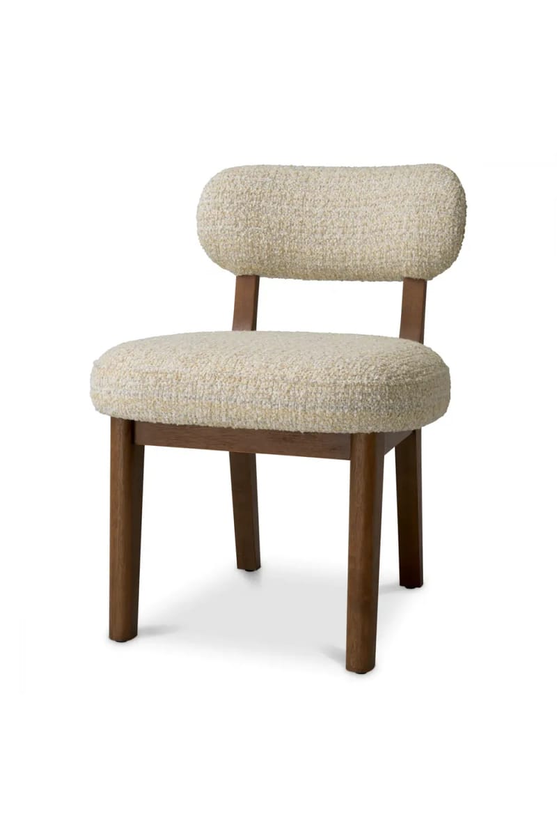 Luxury Dark Brown Legs Elegance Dining Chair