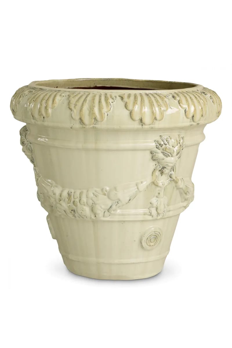 Luxury Sand Finish Ceramic Outdoor Planter