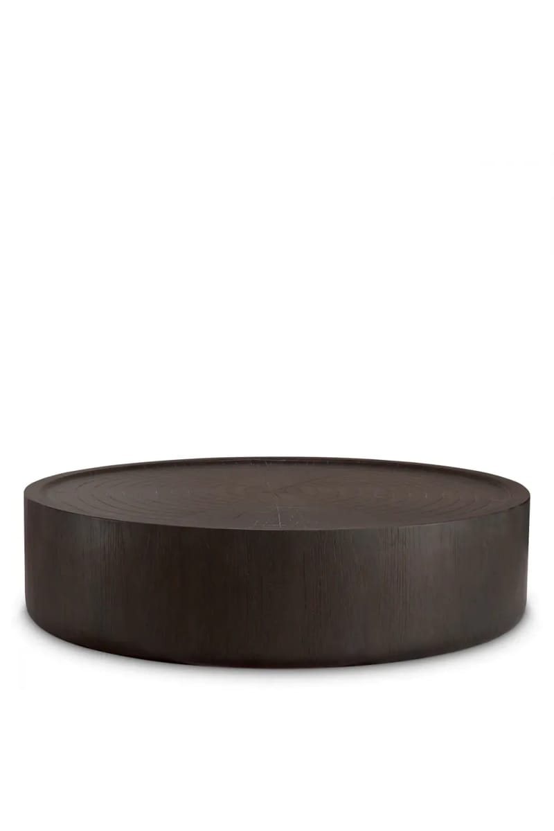 Luxury Dark Brown Finish Large Coffee Table