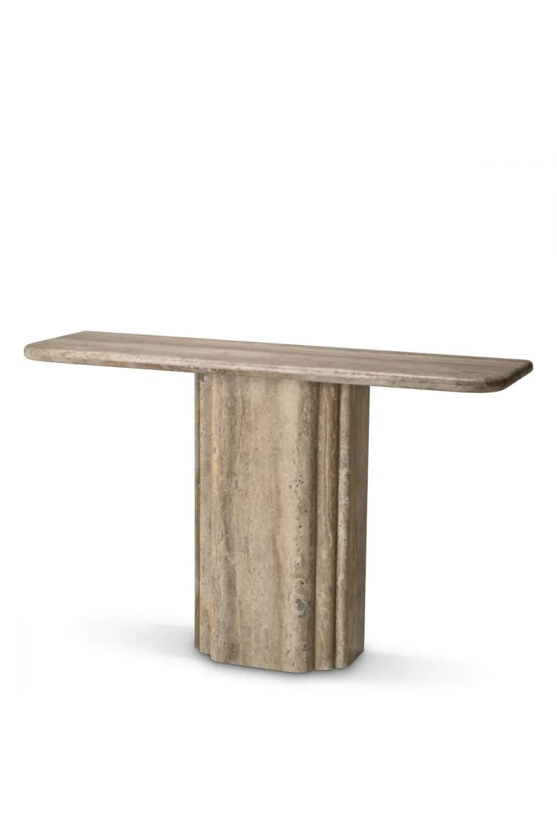 Sophisticated Silver Finish Console Table