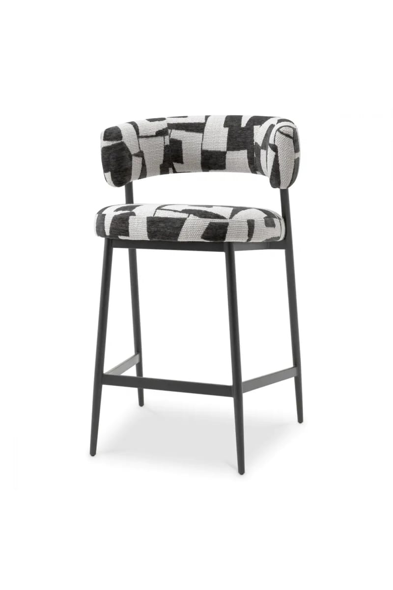 Premium Folsom Stool – Luxury Black Counter Seating