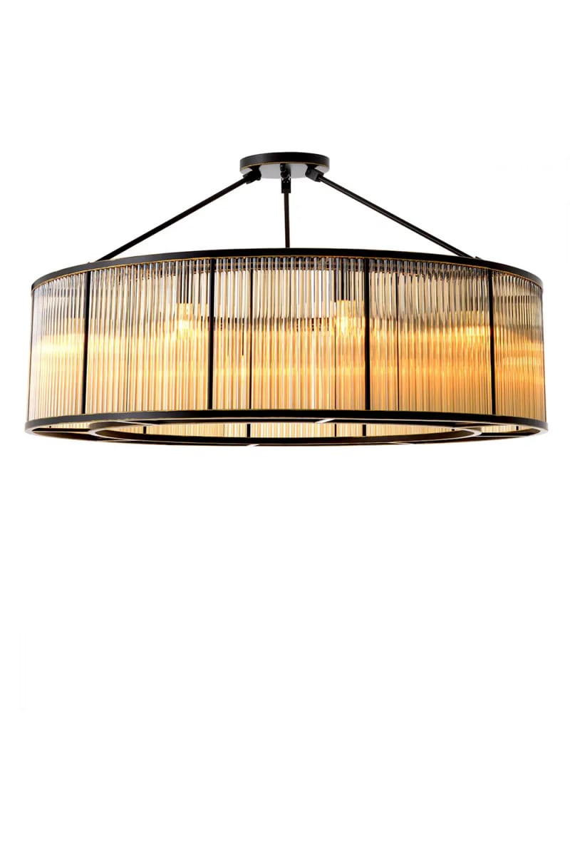 Royal Ceiling Lamp – Bronze Highlight Finish with Vintage Glass
