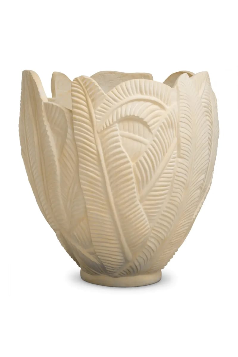 Premium Zanzibar Concrete Planter – Timeless Cream Finish