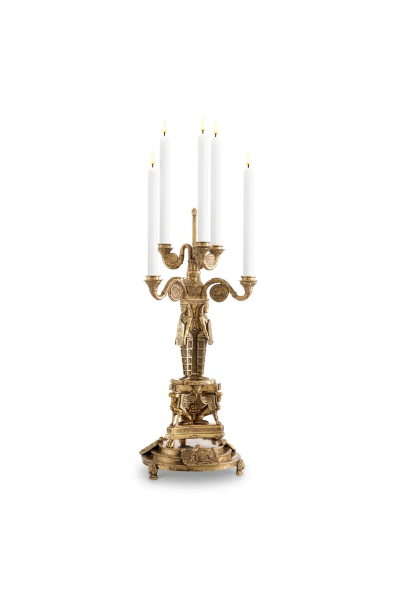 Luxury Decaix Candle Holder – Egyptian-Inspired Design