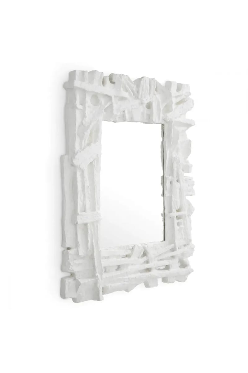 Luxury Matte White Water Classic Mirror