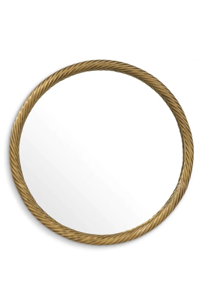 Luxury Vintage Brass Finish Mirror