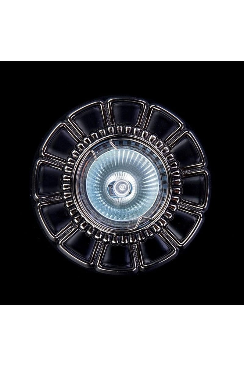 Luxury Refined Crystal Ceiling Light in Antique Nickel Finish