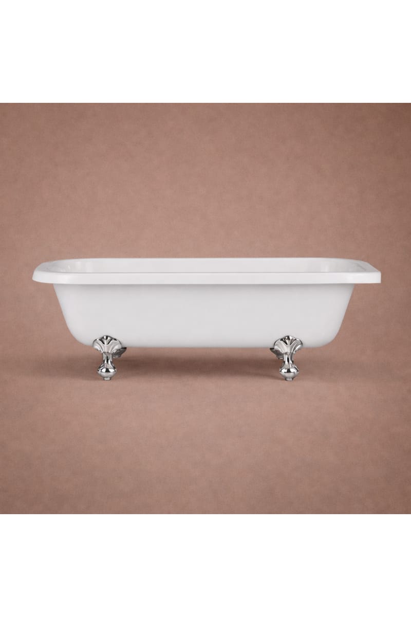 Luxury White Color Acrylic Corner Freestanding Bath - 166.5 CM