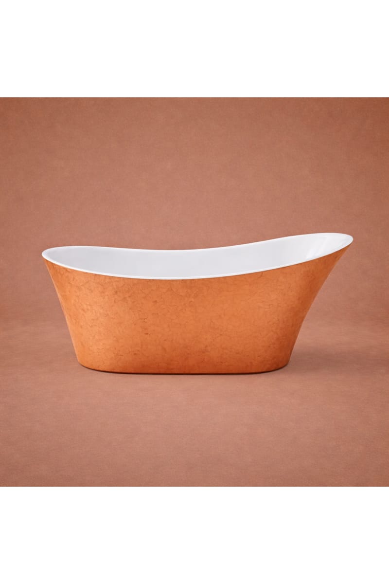 Luxury Copper Effect Single Ended Freestanding Acrylic Bathtub – 170.5 CM