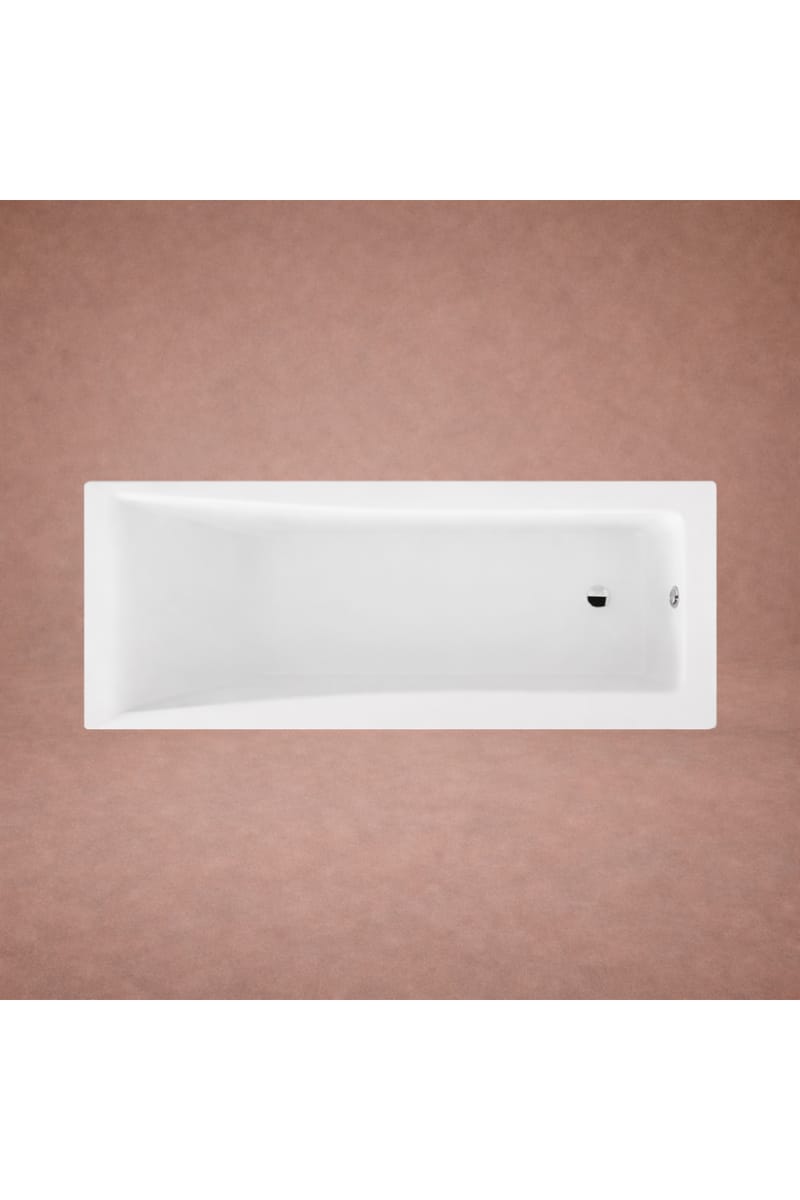 Luxury White Acrylic Single Ended Fitted Bathtub – 170 CM
