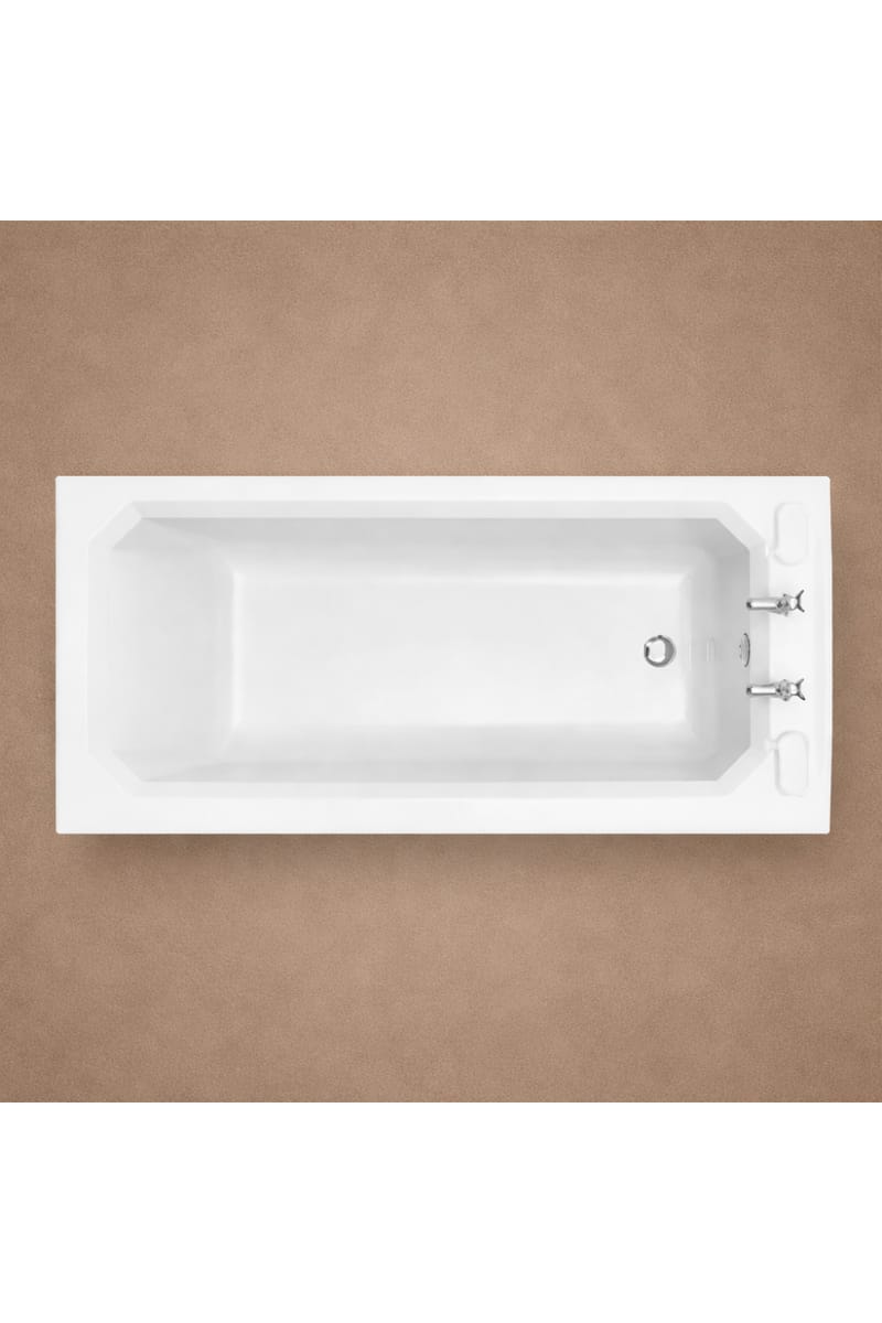 Luxury Compact Single Ended Fitted Bathtub in White Color Acrylic Finish – 170 CM