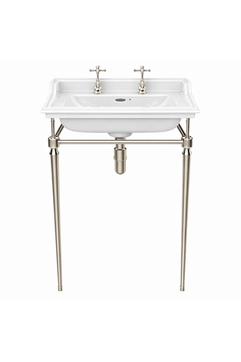 Luxury Heritage Bathroom Washstand in Gold Plated Finish – 62.5 CM