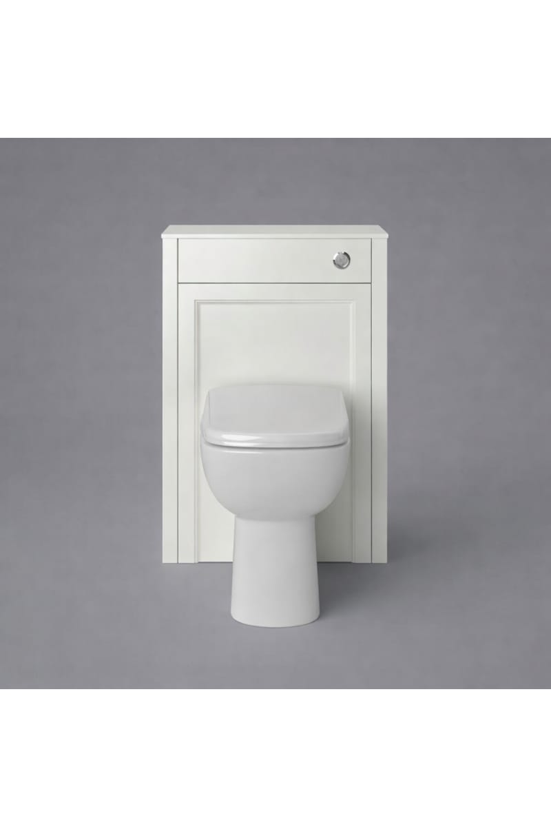 Luxury Chantilly Finish Back-to-Wall WC Cabinet – 600mm Freestanding Toilet Unit with Worktop