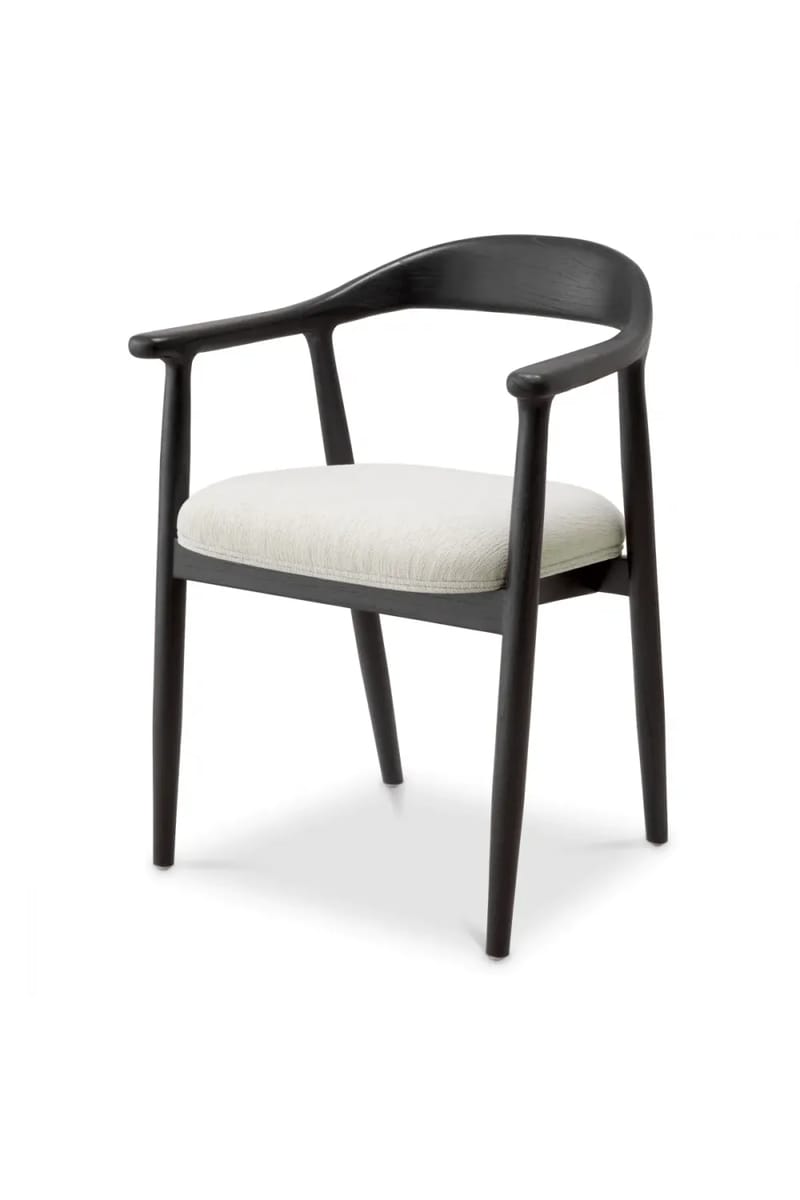 Luxury Classic Black Wooden Dining Chair