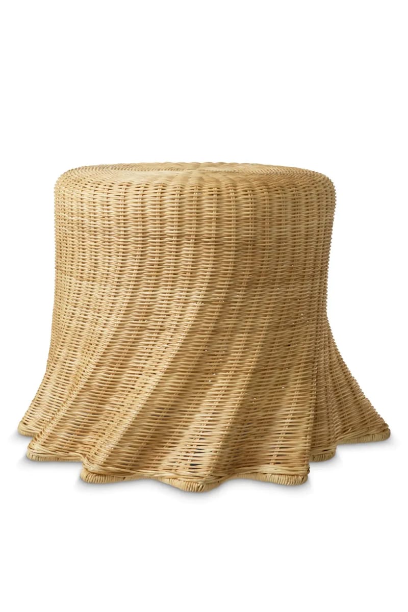 Luxury Rattan Side Table Natural H.46 cm