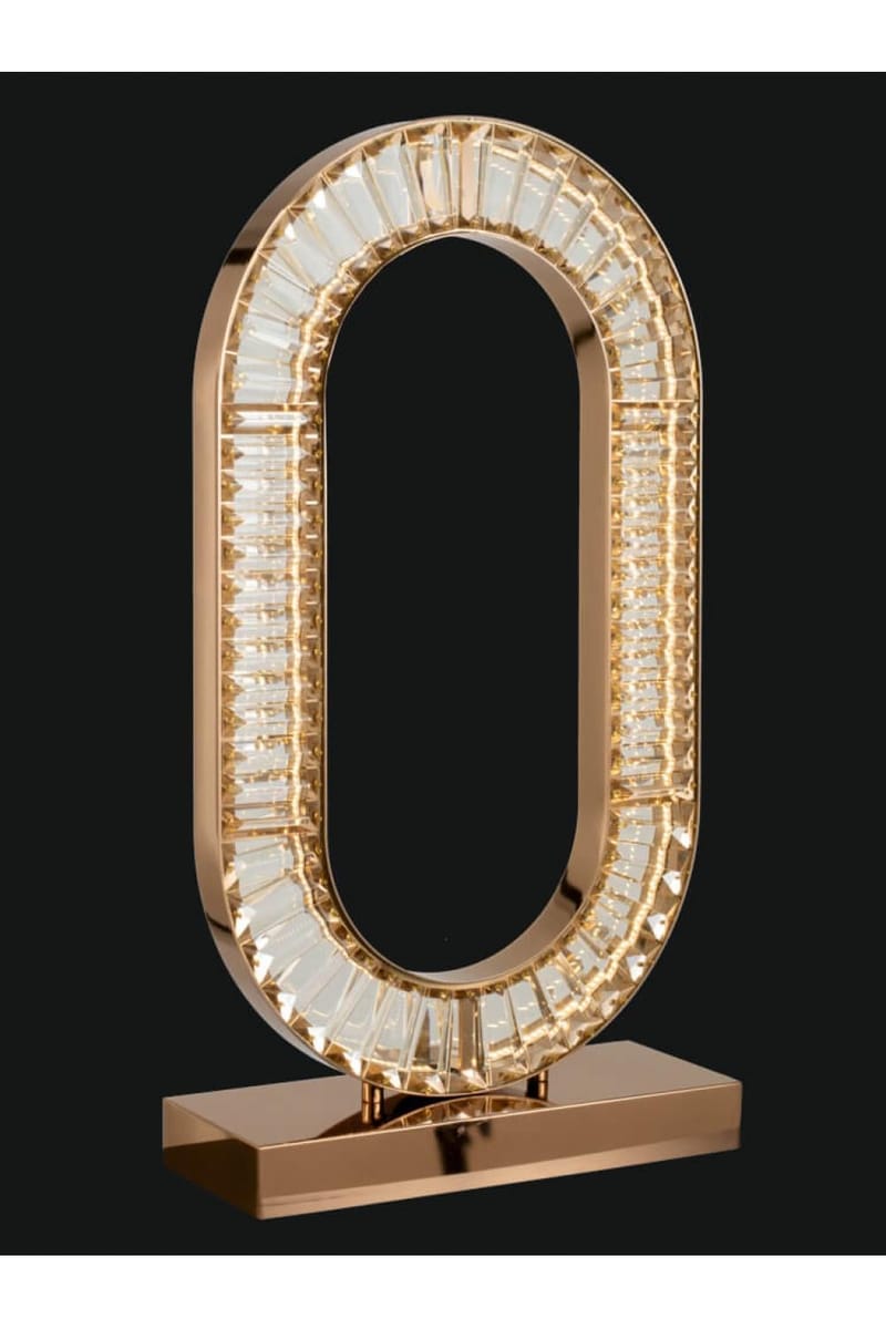 Luxury Modern Crystal LED Table Lamp with Circular (Ring) 