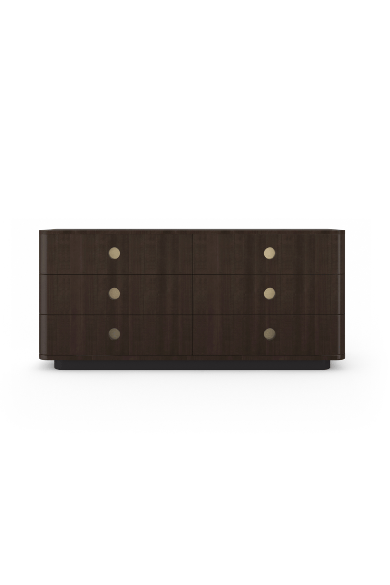 Dark Brown 6-Drawer Dresser