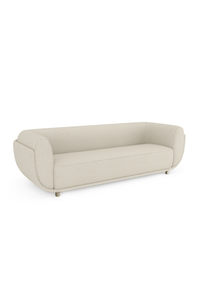 Ivory Bouclé Sofa