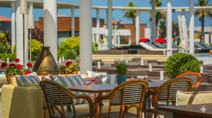 Die Kunst des Essens im Freien in luxuriösen Häusern