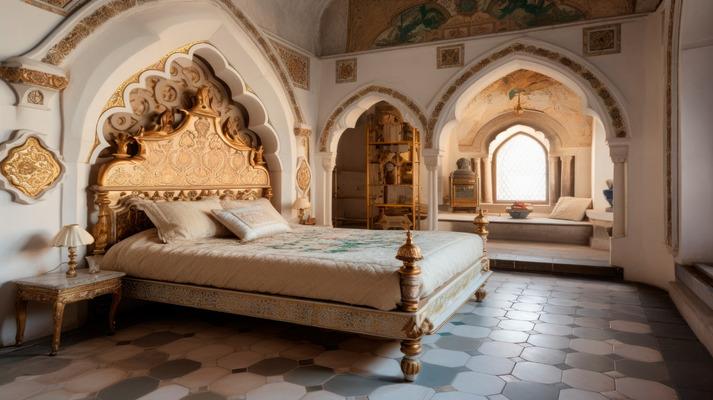 Luxusbetten für Schlafzimmer und Residenzen im Palaststil