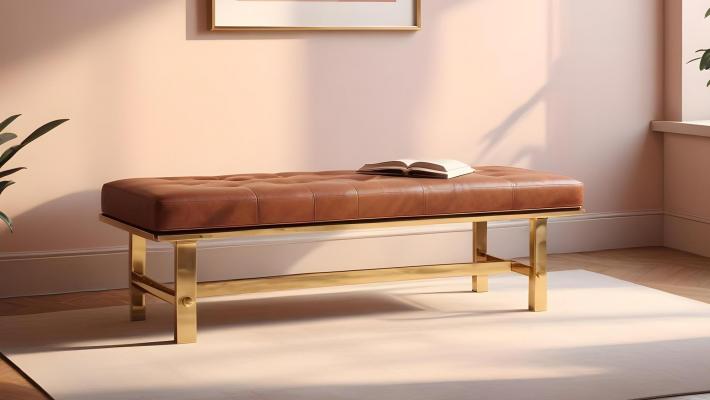 Gepolsterte Sitzbänke, die eleganten Wohnzimmern Komfort verleihen