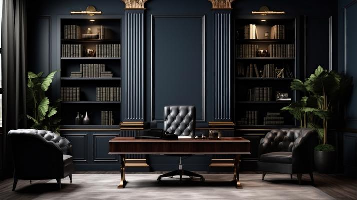 Luxuriöse Büroschreibtische, die das europäische Innendesign ergänzen