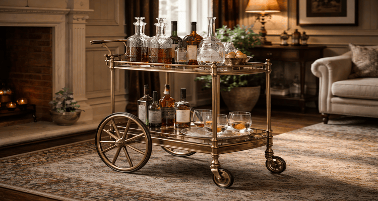 Why Vintage Bar Cart Wheels Are Essential for Heritage-Style Interiors