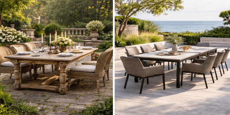 Vintage Dining Table vs Modern Outdoor Tables: Which Suits Your Garden?
