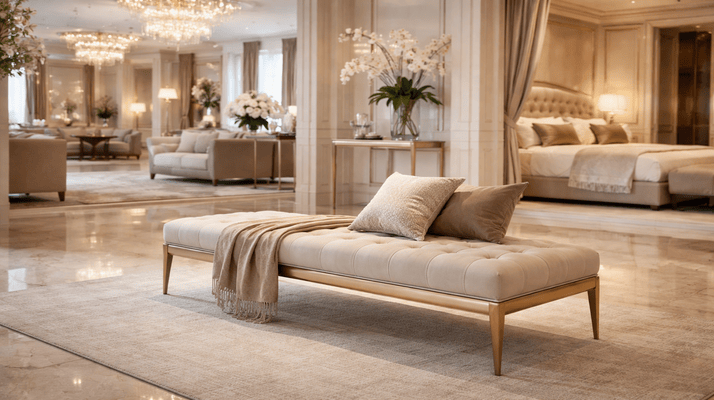 Are Upholstered Benches Practical for Luxury Hotels and Villas?