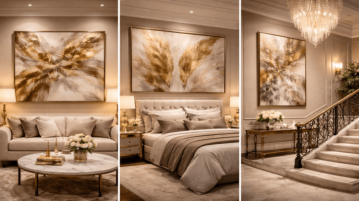 Where to Place Luxury Wall Art for Maximum Visual Impact