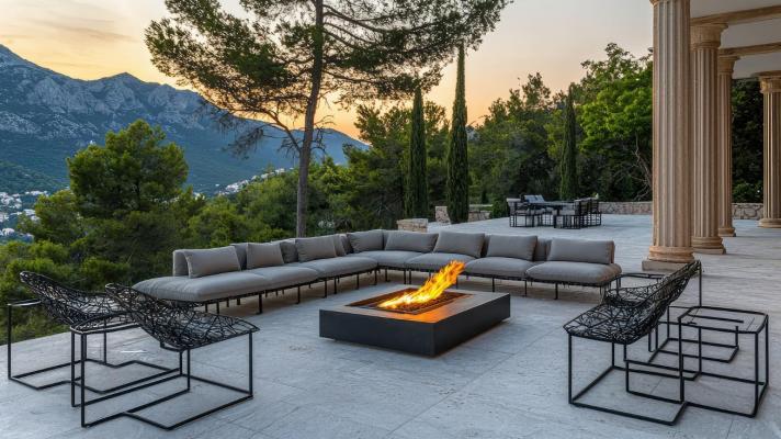 Ein luxuriöser Lebensraum im Freien: Vom Gartensofa bis zur Statement-Skulptur