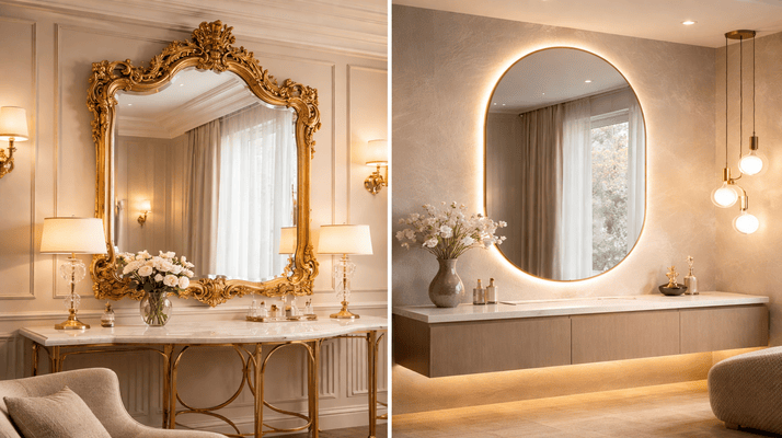 Baroque vs Modern Luxury Mirrors: Which Style Will Dominate Your Home in 2026?