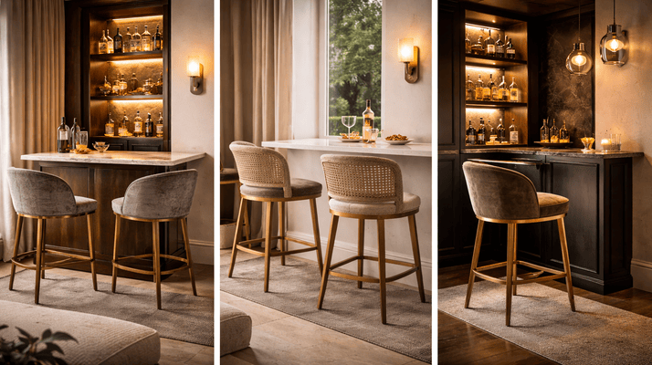 The Solo Sip Setup: Designing Intimate Corners with One or Two Statement Bar Stools