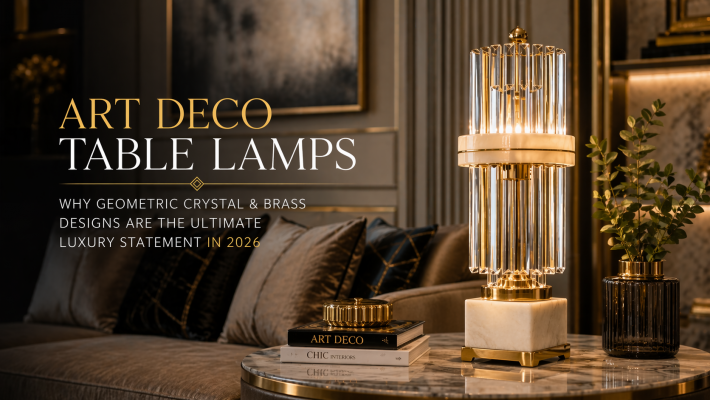 Art Deco Table Lamps: Why Geometric Crystal & Brass Designs Are the Ultimate Luxury Statement
