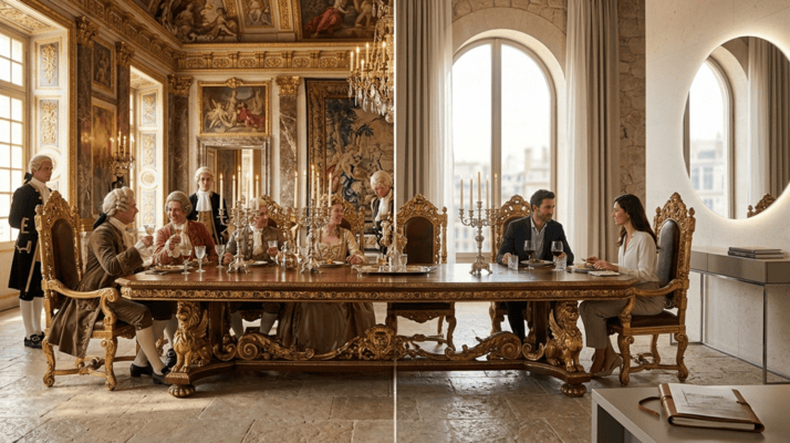 Du Palais à la Maison : Le Parcours des Ensembles de Salle à Manger Baroques à Travers le Temps
