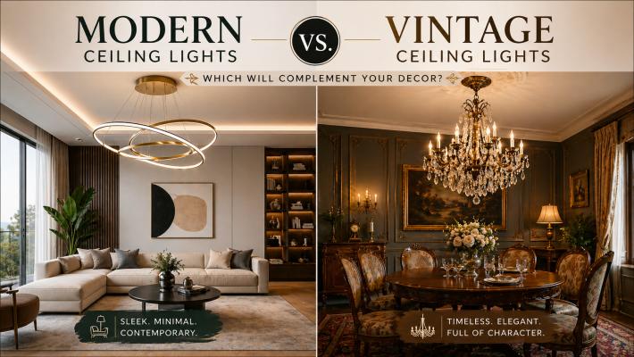 Modern Ceiling Lights vs. Vintage Ceiling Lights: Which Will Complement Your Decor?