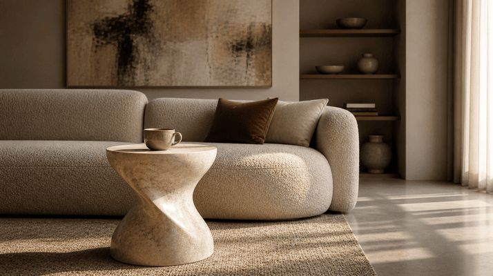 The Silent Companion: How a Single Sculptural Side Table Can Quietly Define the Mood of Your Entire 