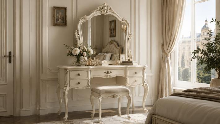 Timeless Elegance: Vintage Dressing Tables With Mirrors for Royal Interior Styling