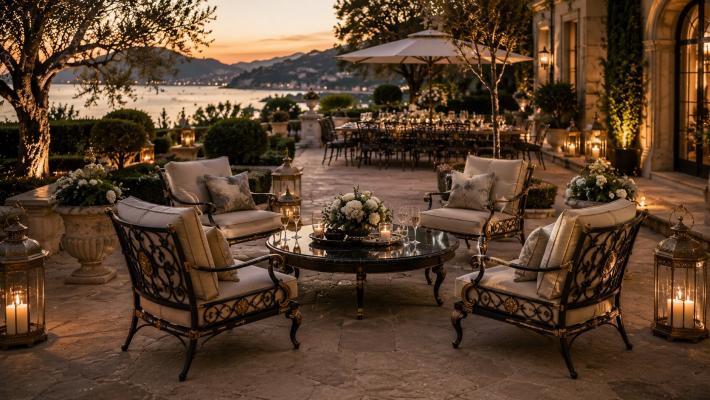 Sélection de chaises de jardin pour des réceptions en plein air conviviales dans les maisons de luxe
