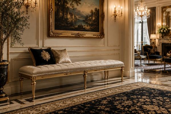 Bancs de Luxe Qui Apportent Une Élégance Discrète aux Intérieurs Européens