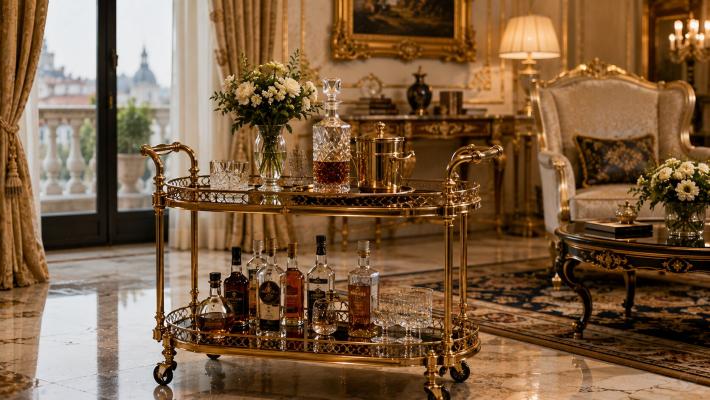 Luxury Trolleys That Elevate Elegant European Living Spaces