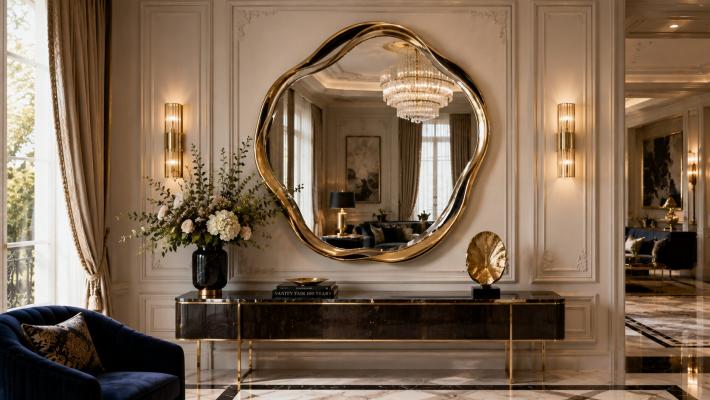 Modern Mirrors That Elevate Refined European Living Spaces