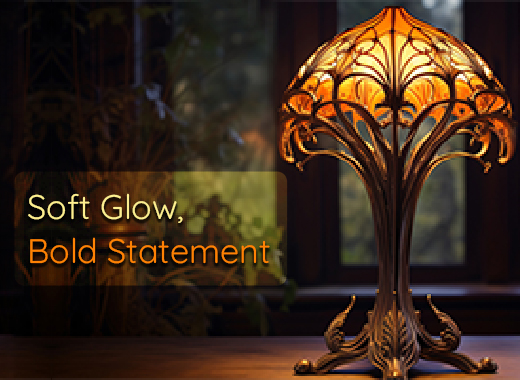 Elegant Table Lamp - Short
