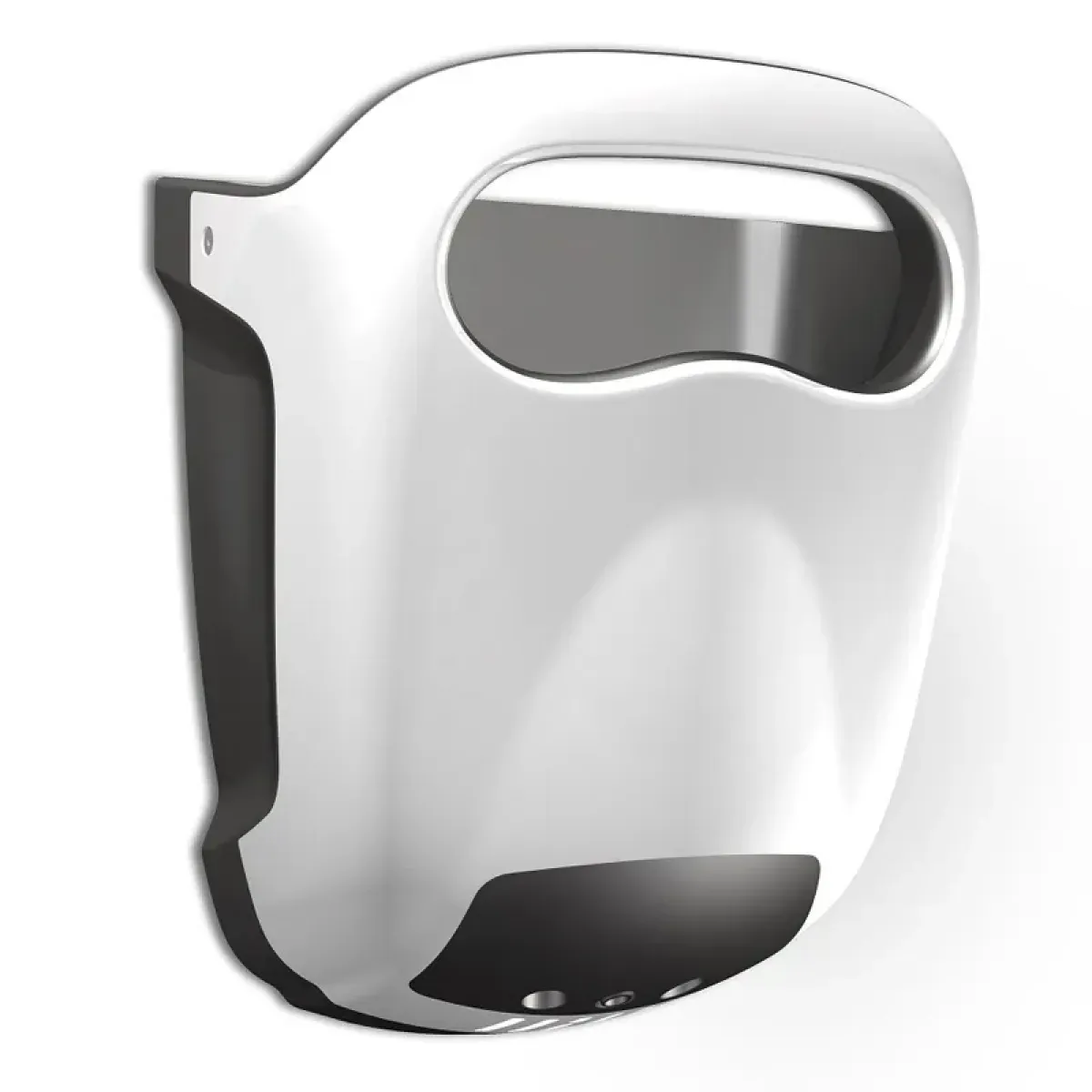 Compact Luxury Automatic Hand Dryer with Eco-Jet Technology in White & Grey Color Variations by Luxury Group International