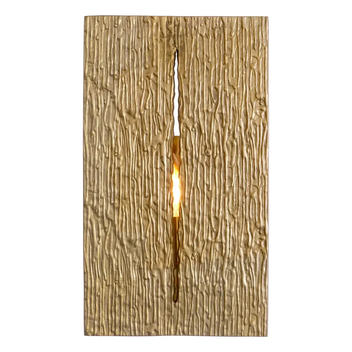 Luxury Gold Textured Wall Sconce with Vertical Design for Sophisticated Interiors by Luxury Group International
