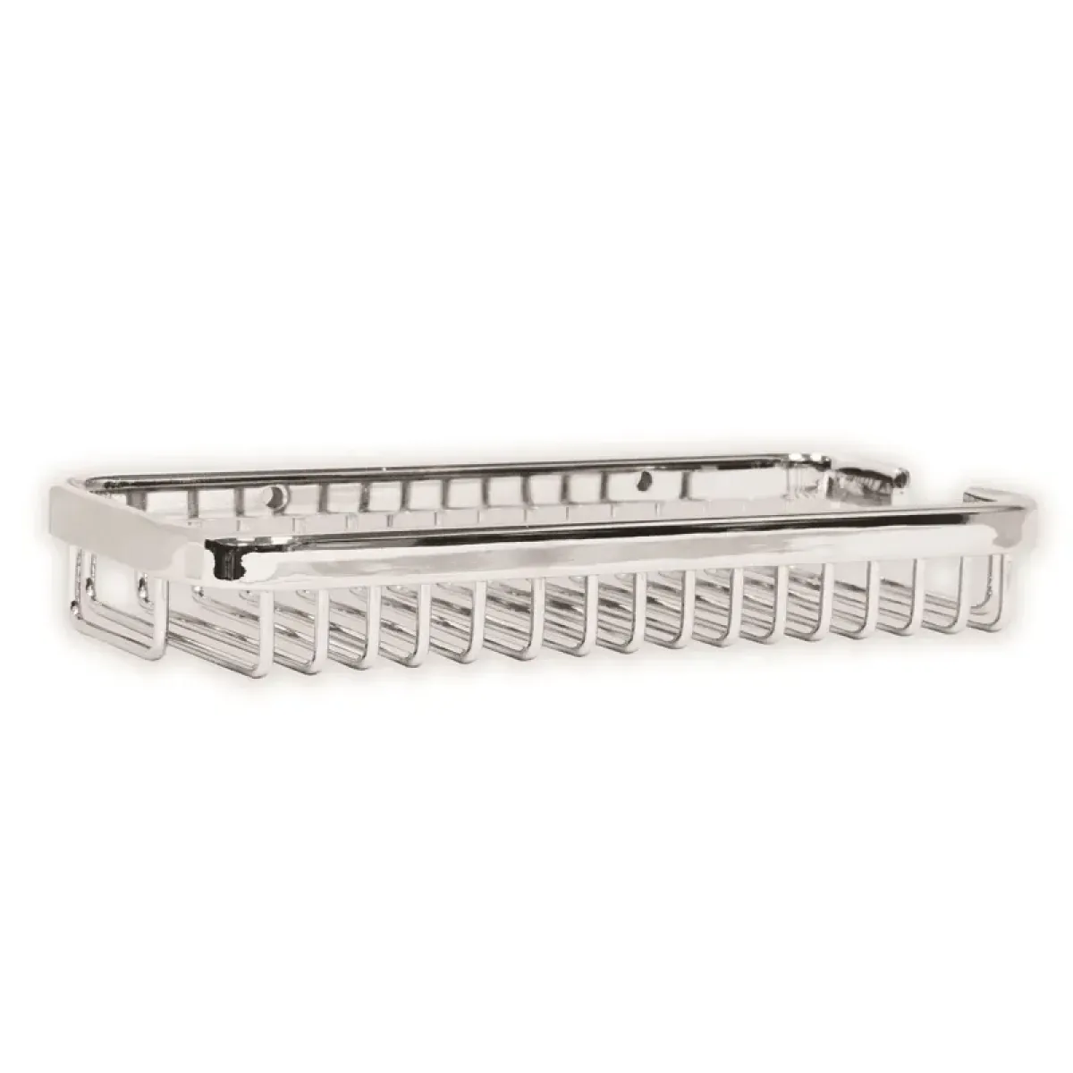 Luxury Chrome Plated Wall Mounted Soap Dish for Hotel Bathrooms Front View by Luxury Group International